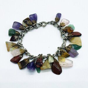 Gemstone Charm Bracelet